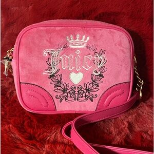 New Juicy Couture Pink Flash Heritage Crossbody